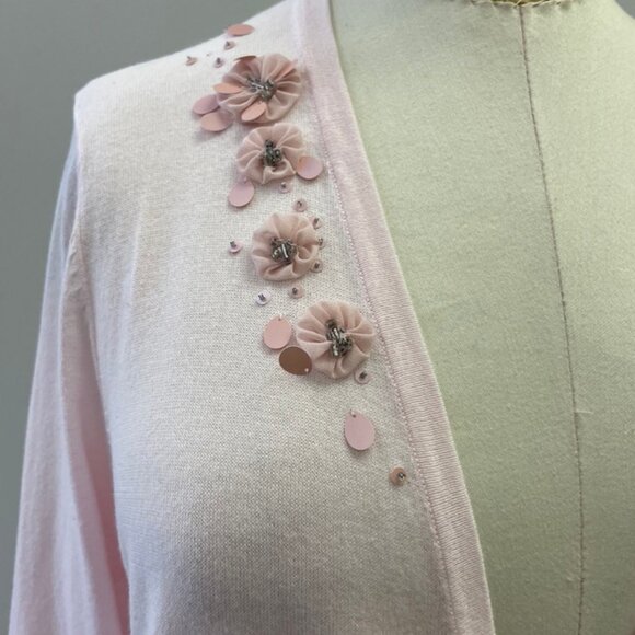 Pink Beaded Cardigan - Picture 2 of 4